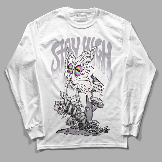 Jordan 2 Cement Grey DopeSkill Long Sleeve T-Shirt Stay High Graphic Streetwear - White