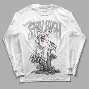 Jordan 2 Cement Grey DopeSkill Long Sleeve T-Shirt Stay High Graphic Streetwear - White