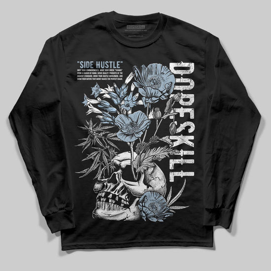 Jordan 40 “Blue Suede” DopeSkill Long Sleeve T-Shirt Side Hustle Graphic Streetwear - Black