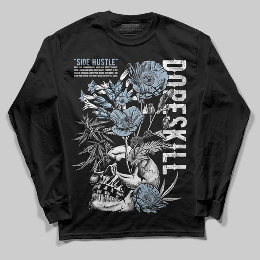 Jordan 40 “Blue Suede” DopeSkill Long Sleeve T-Shirt Side Hustle Graphic Streetwear - Black