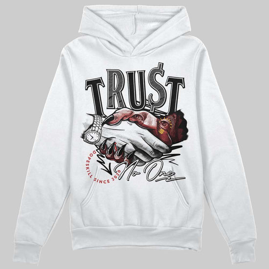 Jordan 14 Golf “Last Shot” DopeSkill Hoodie Sweatshirt Trust No One Graphic Streetwear - White