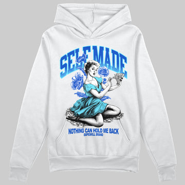 Royal Blue Sneakers DopeSkill Hoodie Self Made Graphic Streetwear - White
