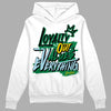 Jordan 5 “Lucky Green” DopeSkill Hoodie Sweatshirt LOVE Graphic Streetwear - White 