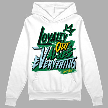 Jordan 5 “Lucky Green” DopeSkill Hoodie Sweatshirt LOVE Graphic Streetwear - White 