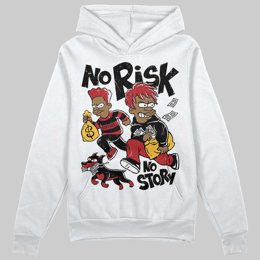 Jordan 14 Golf “Last Shot” DopeSkill Hoodie Sweatshirt No Risk No Story Graphic Streetwear - White