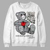 Jordan 1 Retro Low OG Black Cement DopeSkill Sweatshirt Love Kills Graphic Streetwear - White