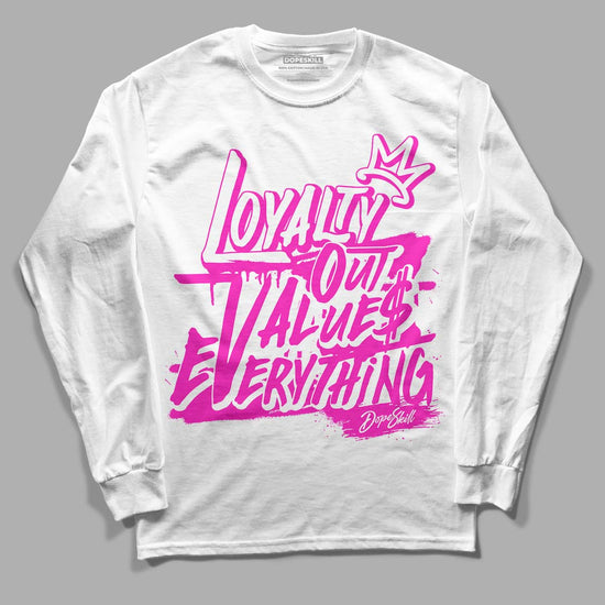 Dunk Low GS “Active Fuchsia” DopeSkill Long Sleeve T-Shirt LOVE Graphic Streetwear - White