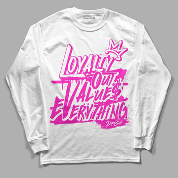 Dunk Low GS “Active Fuchsia” DopeSkill Long Sleeve T-Shirt LOVE Graphic Streetwear - White