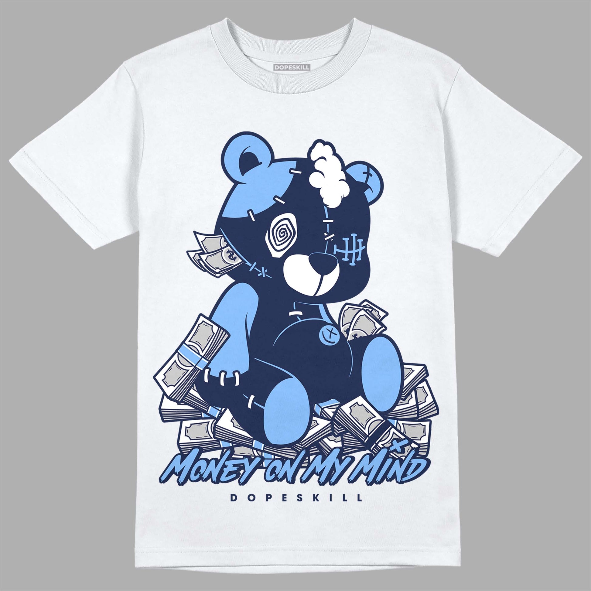 Jordan 5 Midnight Navy DopeSkill T-Shirt MOMM Bear Graphic Streetwear