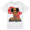 Jordan 3 Retro Fire Red DopeSkill T-Shirt Black Queen Graphic Streetwear - White