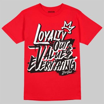 AJ 4 Red Thunder DopeSkill Red T-shirt LOVE Graphic