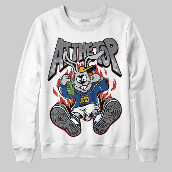 Jordan 9 Retro 'Flint Grey' 2026 DopeSkill Sweatshirt At The Top Graphic Streetwear - White