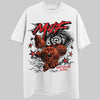 Jordan 4 Retro Red Cement DopeSkill T-Shirt MILF Graphic Streetwear - White