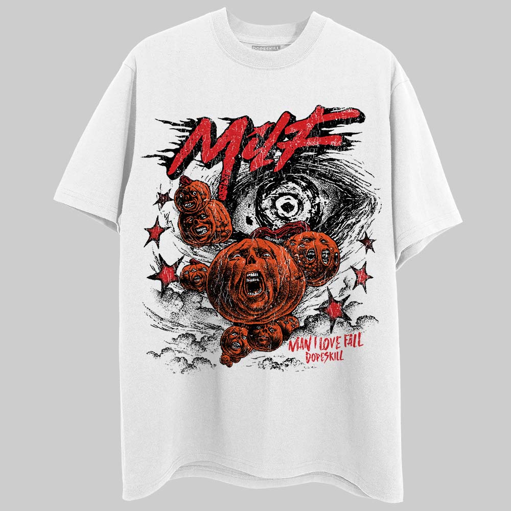 Jordan 4 Retro Red Cement DopeSkill T-Shirt MILF Graphic Streetwear - White