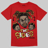 Red Sneakers DopeSkill T-Shirt Two Sides Graphic Streetwear - Red