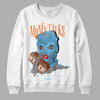 Dunk Low Futura University Blue DopeSkill Sweatshirt Money Talks Graphic Streetwear - White