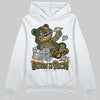 Olive Sneakers DopeSkill Hoodie Sweatshirt Born To Be Rich Graphic Streetwear - White 