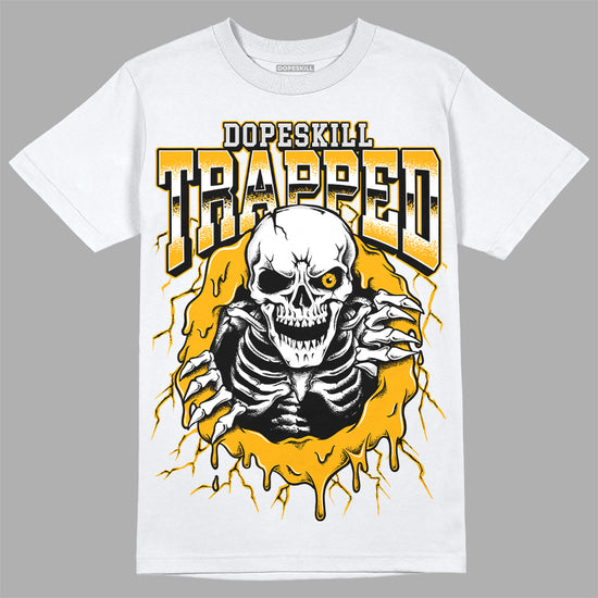 Dunk Low Championship Goldenrod DopeSkill T-Shirt Trapped Halloween Graphic Streetwear - White 