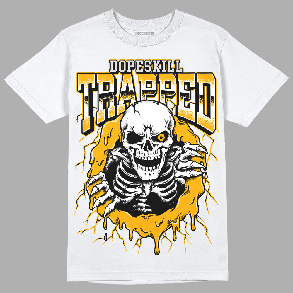 Dunk Low Championship Goldenrod DopeSkill T-Shirt Trapped Halloween Graphic Streetwear - White 