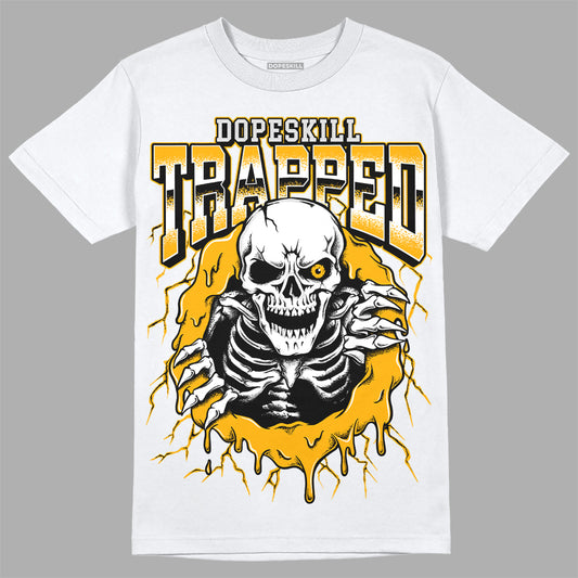 Dunk Low Championship Goldenrod DopeSkill T-Shirt Trapped Halloween Graphic Streetwear - White 