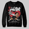 Jordan 11 “Bred Velvet” DopeSkill Sweatshirt No Fake Love Graphic Streetwear - Black