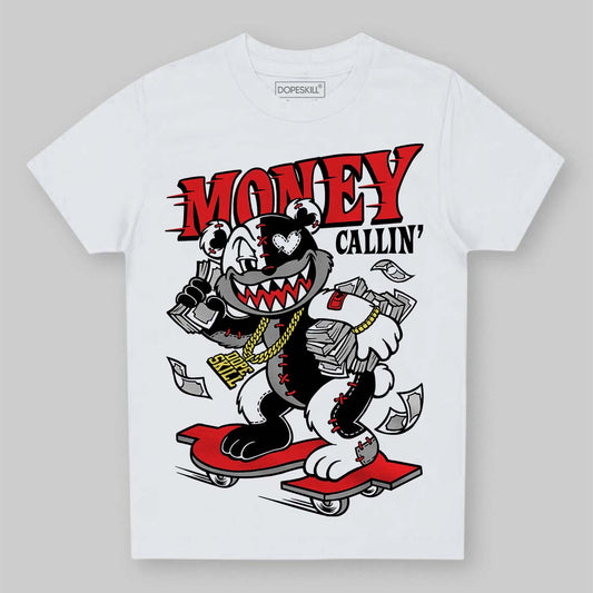 Black and White Sneakers DopeSkill Toddler Kids T-shirt Money Callin' Graphic Streetwear - White