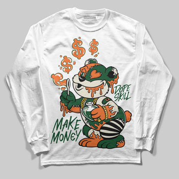 SoleFly x Air Jordan 3 “Fruits Of Our Labor” DopeSkill Long Sleeve T-Shirt Make Money Graphic Streetwear - White