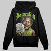 Green Sneakers DopeSkill Hoodie Money Loves Me Graphic Streetwear - Black