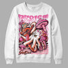 Jordan 5 GS Pinksicle DopeSkill Sweatshirt Resist Graphic Streetwear - White 