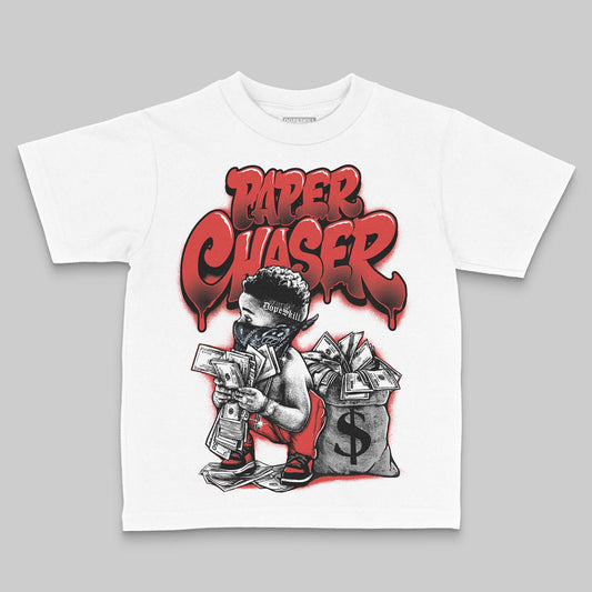 Jordan 6 “Reverse Infrared” DopeSkill Toddler Kids T-shirt Paper Chaser Boy Graphic Streetwear - White