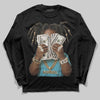 Jordan 11 Retro Gamma Blue (2025) DopeSkill Long Sleeve T-Shirt Rich Youth Graphic Streetwear - Black