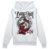 Jordan 12 “Red Taxi” DopeSkill Hoodie Sweatshirt Money Loves Me Graphic Streetwear - White