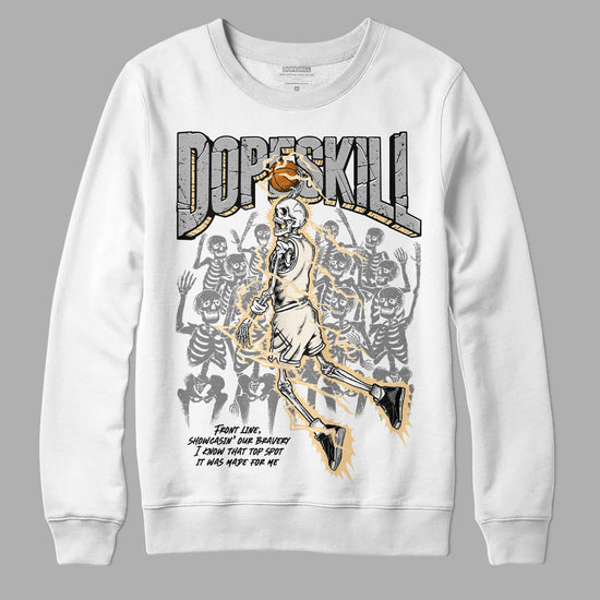 Jordan 3 “Off Noir” DopeSkill Sweatshirt Thunder Dunk Graphic Streetwear - White