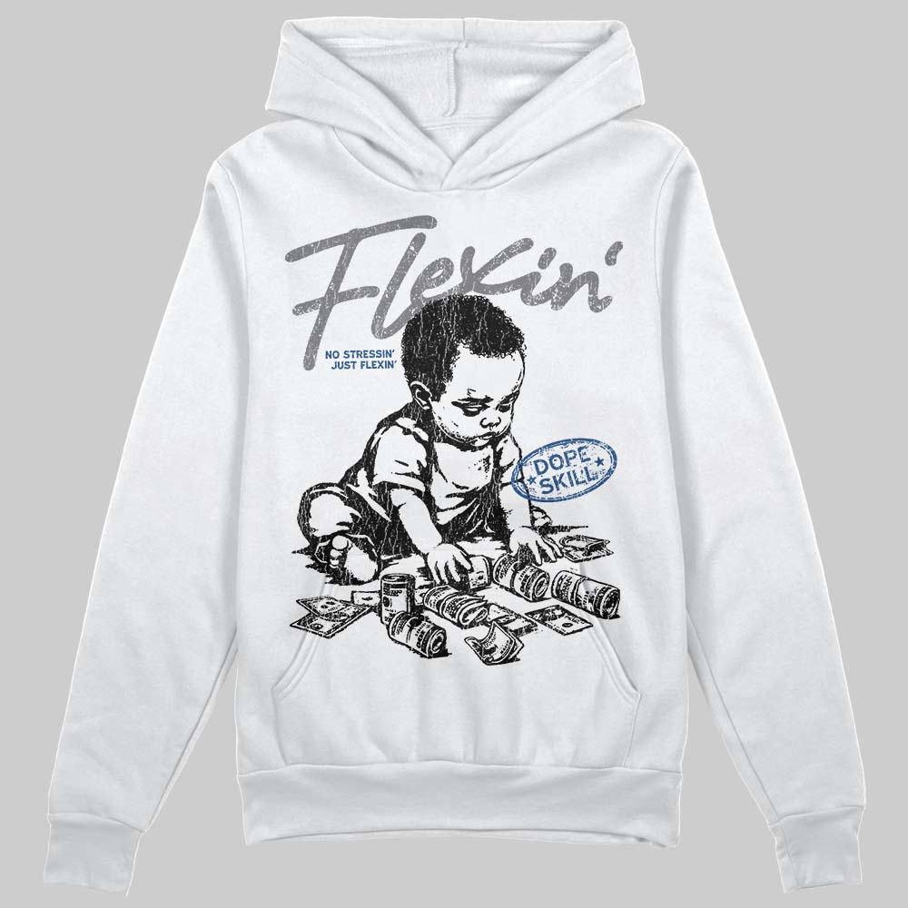 Jordan 9 Retro 'Flint Grey' 2026 DopeSkill Hoodie Sweatshirt Flexin' Graphic Streetwear - White