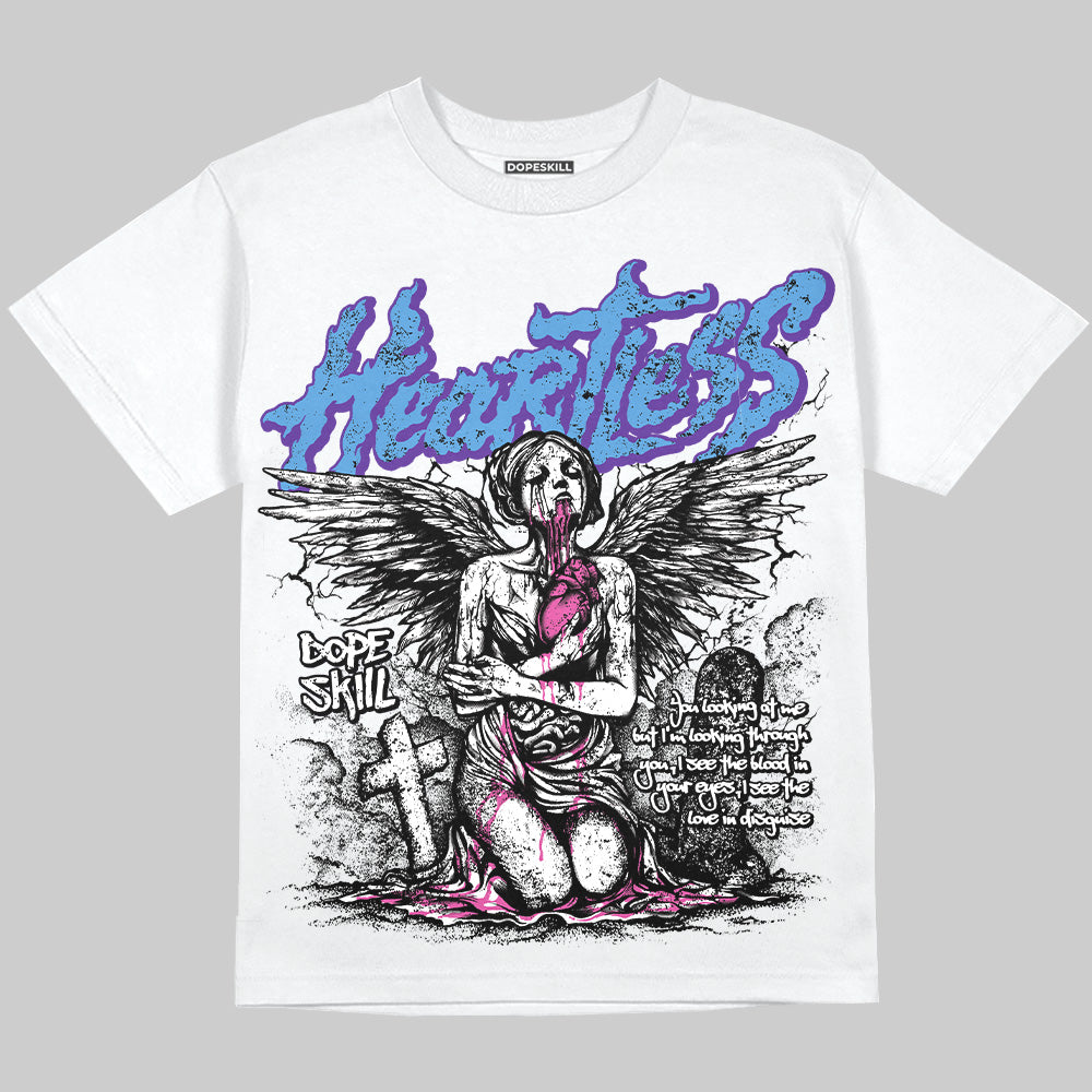 PURPLE Sneakers DopeSkill Oversize Print T-Shirt Heartless Graphic Streetwear