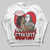 Jordan 3 Fire Red DopeSkill Long Sleeve T-Shirt Stay Hot Graphic Streetwear - White 