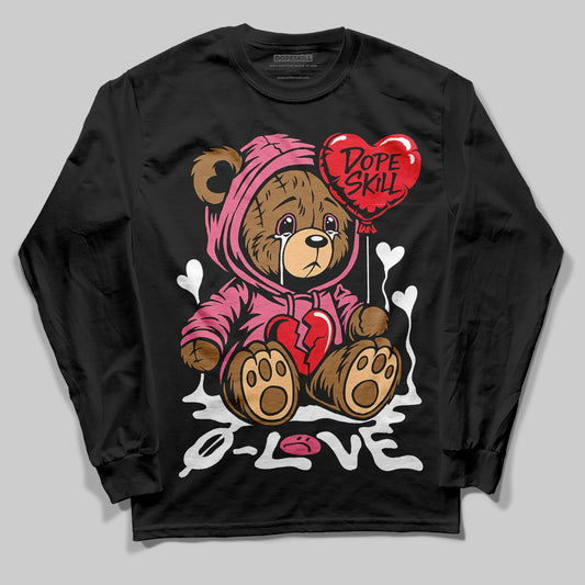 Diesel Pink S - Serendipity Pro-X1 Trainers DopeSkill Long Sleeve T-Shirt Broken Bear Graphic Streetwear - Black