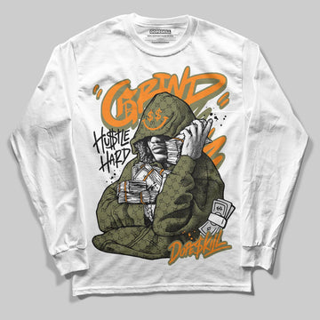 Olive Sneakers DopeSkill Long Sleeve T-Shirt Grind Pray Graphic Streetwear - White