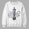 Jordan 4 Retro Frozen Moments DopeSkill Sweatshirt King Chess Graphic Streetwear - White 