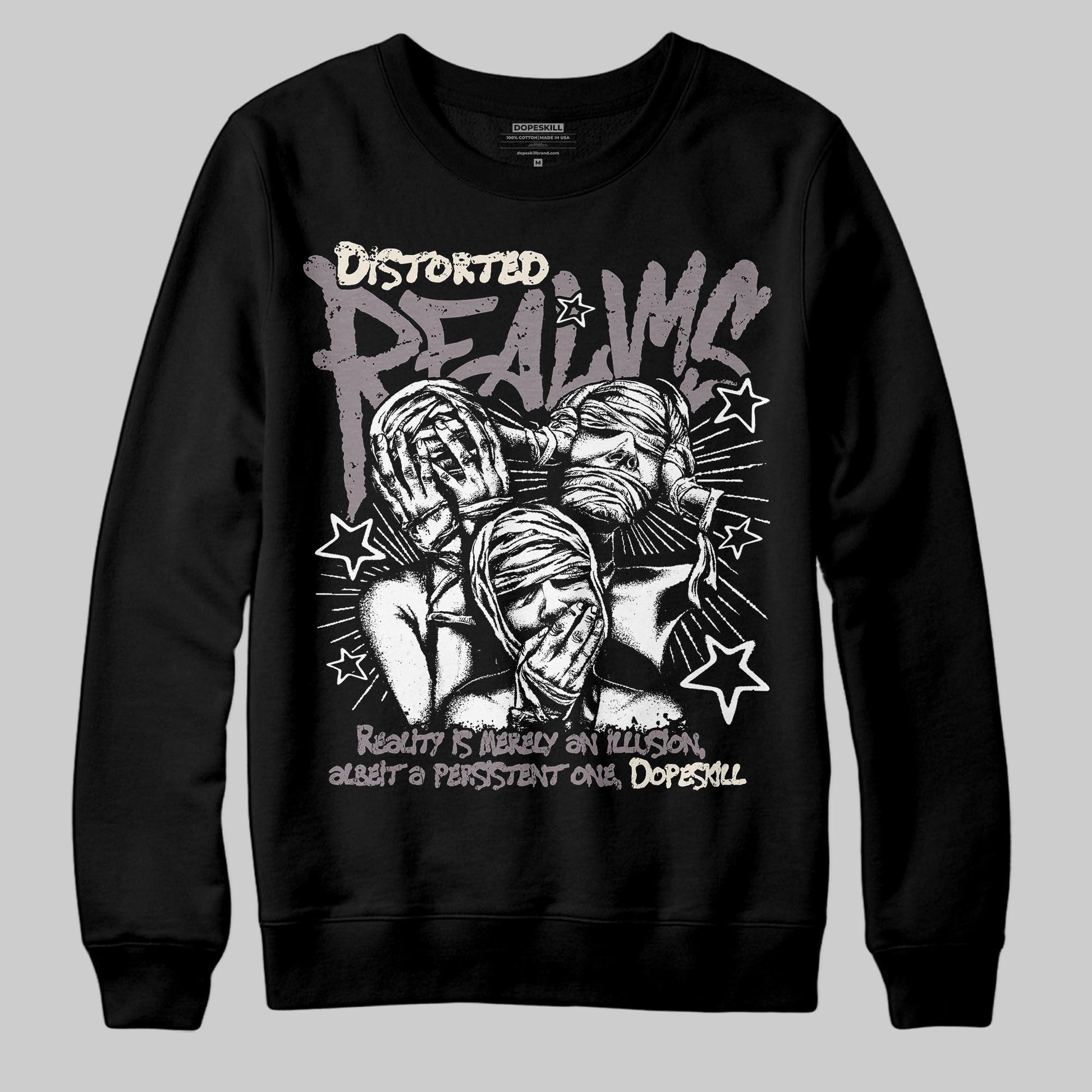 A Ma Maniére x Air Jordan 6 Retro “Smoky Mauve”⁠ DopeSkill Sweatshirt Distorted Realms Graphic Streetwear - Black