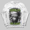 Neon Green Sneakers DopeSkill Long Sleeve T-Shirt Look In My Eyes Graphic Streetwear - White