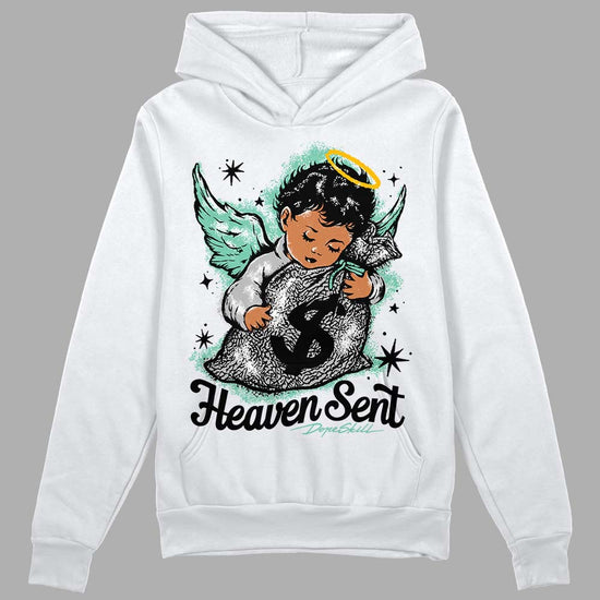 Jordan 3 "Green Glow" DopeSkill Hoodie Sweatshirt Heaven Sent Graphic Streetwear - White 