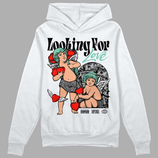 Jordan 3 "Green Glow" DopeSkill Hoodie Sweatshirt Looking For Love Graphic Streetwear - White 