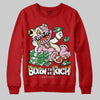Nigel Sylvester x Air Jordan 4 ‘Brick by Brick’ DopeSkill Sweatshirt Born To Be Rich Graphic Streetwear - Red
