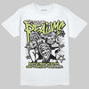 Jordan 5 “Luminous Green” DopeSkill T-Shirt Distorted Realms Graphic Streetwear - White 