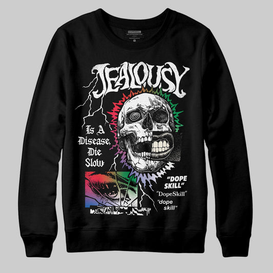 Jordan 11 Retro 285 Atlanta DopeSkill Sweatshirt Jealousy Graphic Streetwear - Black