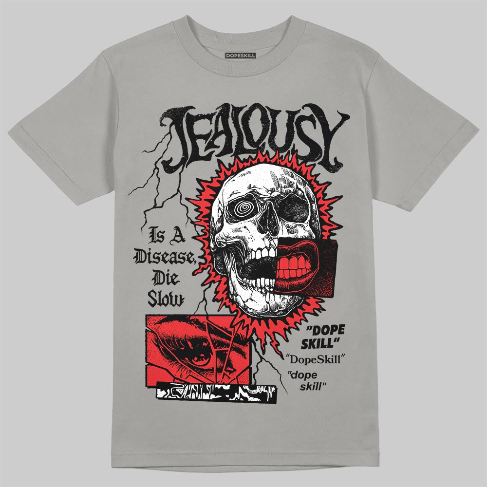 Grey Sneakers DopeSkill T-Shirt Jealousy Graphic Streetwear - Gravel