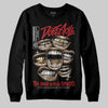 Jordan 1 Retro High OG Black Toe Reimagined DopeSkill Sweatshirt The Mouth With No Droughts Graphic Streetwear - Black
