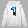 Jordan 1 High Retro OG “University Blue” DopeSkill Hoodie Sweatshirt No.1 Graphic Streetwear - White