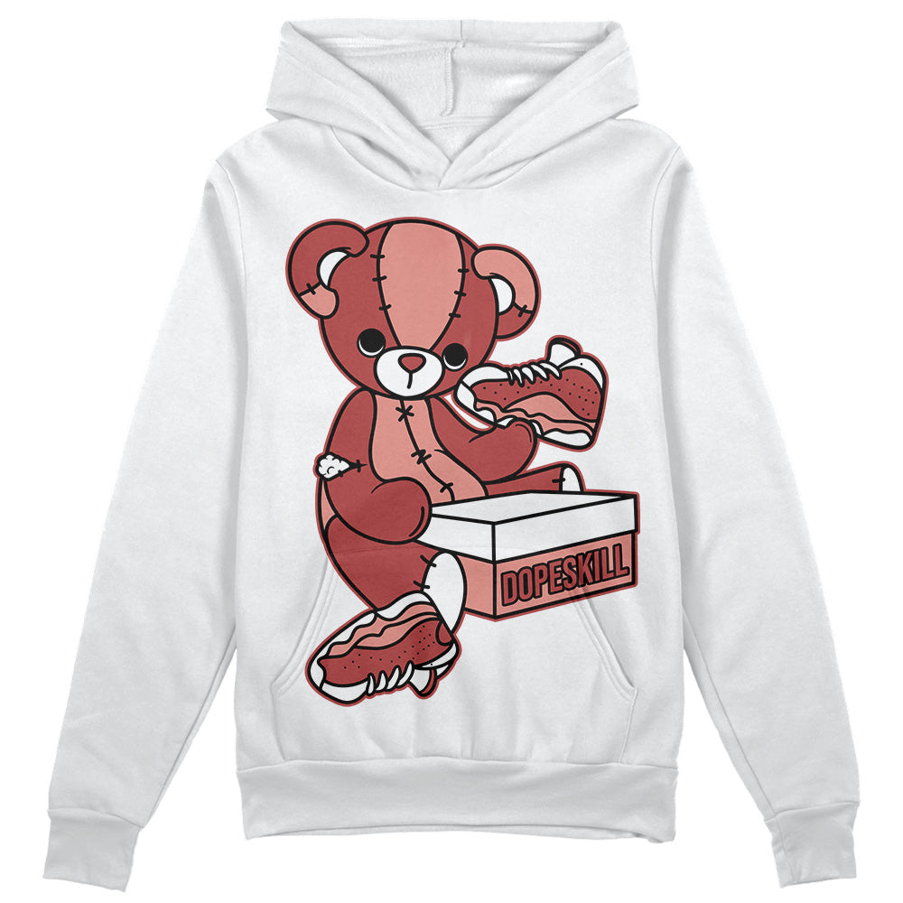 Jordan 13 “Dune Red” DopeSkill Hoodie Sweatshirt Sneakerhead BEAR Graphic Streetwear - White